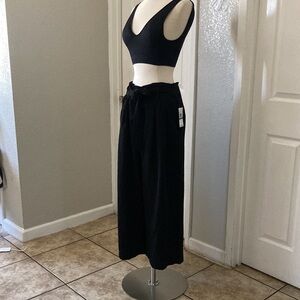 Michael Kors Black Women's Wide-Leg Pants size L
